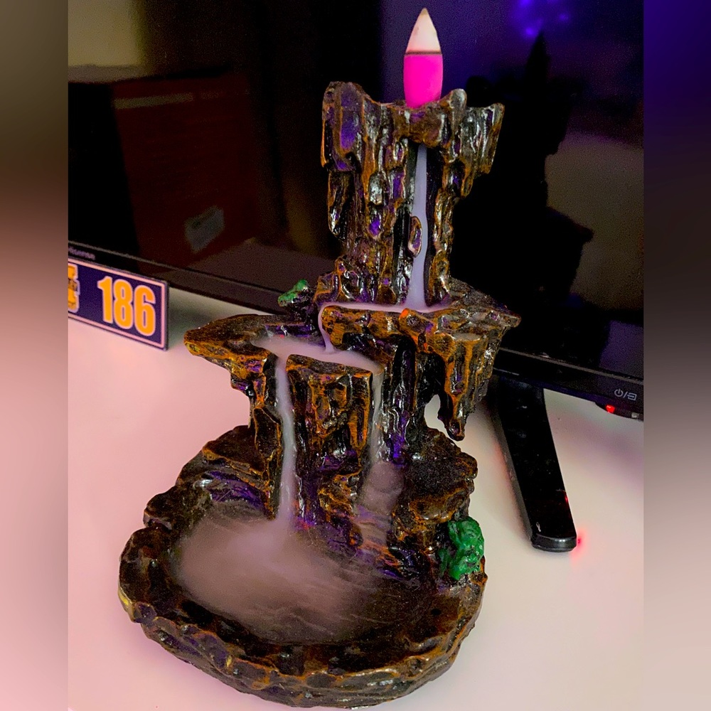 Waterfall Incense Burner Mountain
